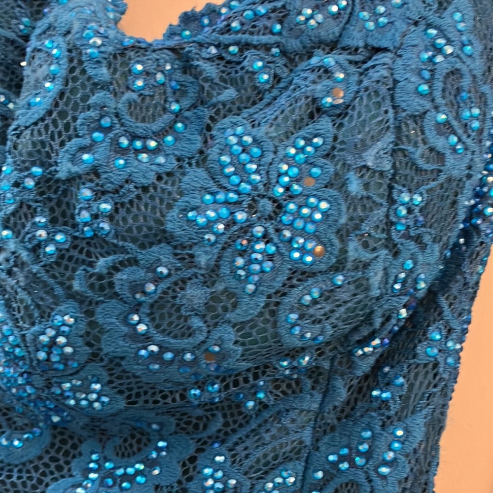 Backless Off Shoulder Gown - Picture 8 of 13